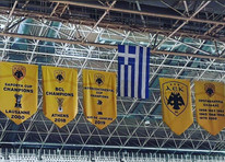 Στον &quot;ουρανό&quot; του ΟΑΚΑ το λάβαρο του Διηπειρωτικού της ΑΕΚ (pic)