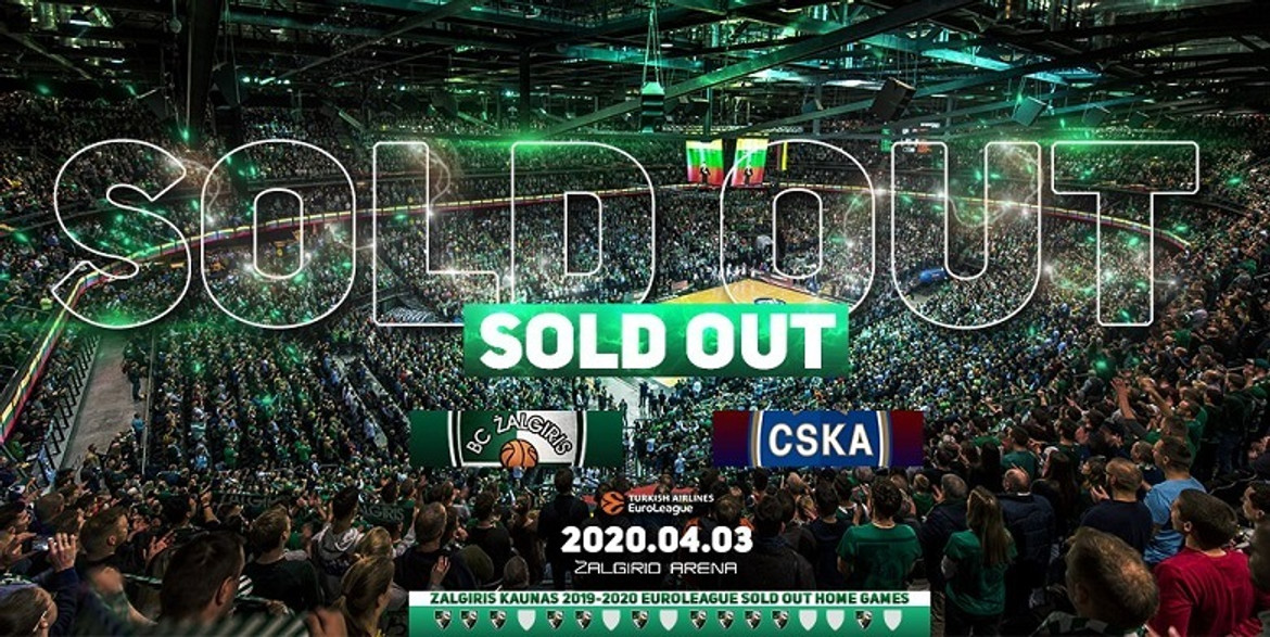 Ζαλγκίρις: Ανακοίνωσε sold out για αγώνα της... 3ης Απριλίου