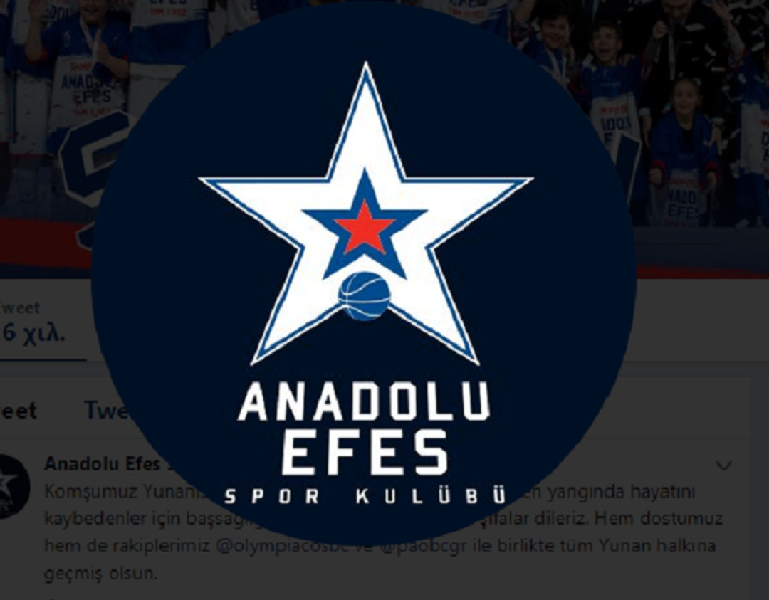 Συλλυπητήρια και ευχές της Εφές σε Ελλάδα, Ολυμπιακό, Παναθηναϊκό