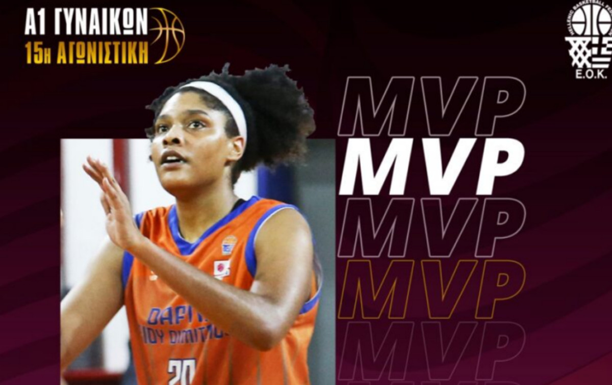 A1 Γυναικών: Η Μόρις MVP της 15ης αγωνιστικής - Oι πρώτες των αριθμών