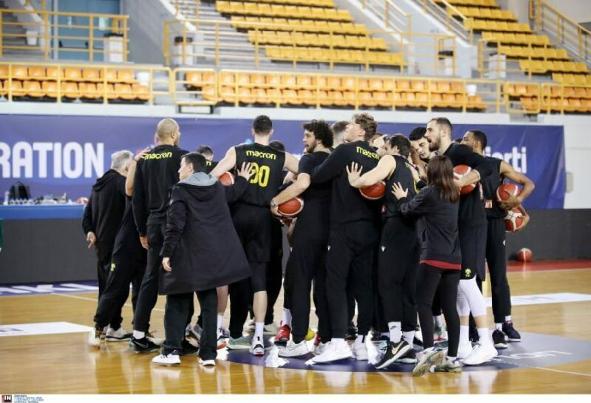 Final-8 Κυπέλλου ΟΠΑΠ: Οι φωτογραφίες από την προπόνηση της ΑΕΚ στο Ηράκλειο
