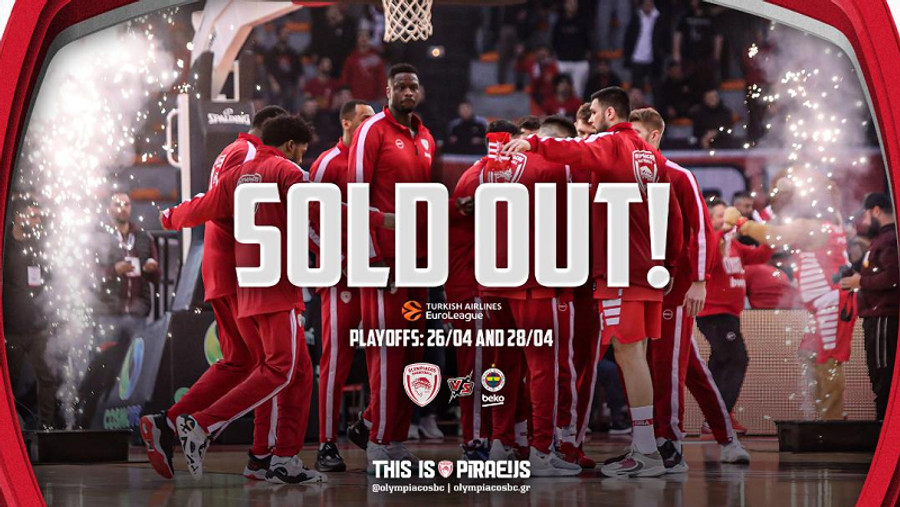 Ολυμπιακός: Διπλό sold out για τους αγώνες με Φενέρμπαχτσε! (pic)