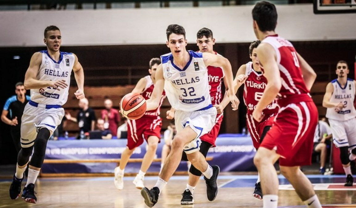 Πρώτη ήττα για την Εθνική Παίδων στο Eurobasket, 74-79 από την Τουρκία