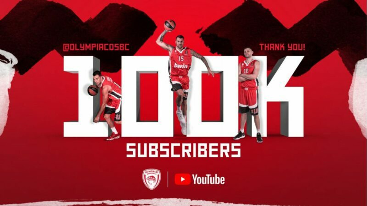 Το OlympiacosBC TV έσπασε το φράγμα των 100.000 συνδρομητών! (vids)