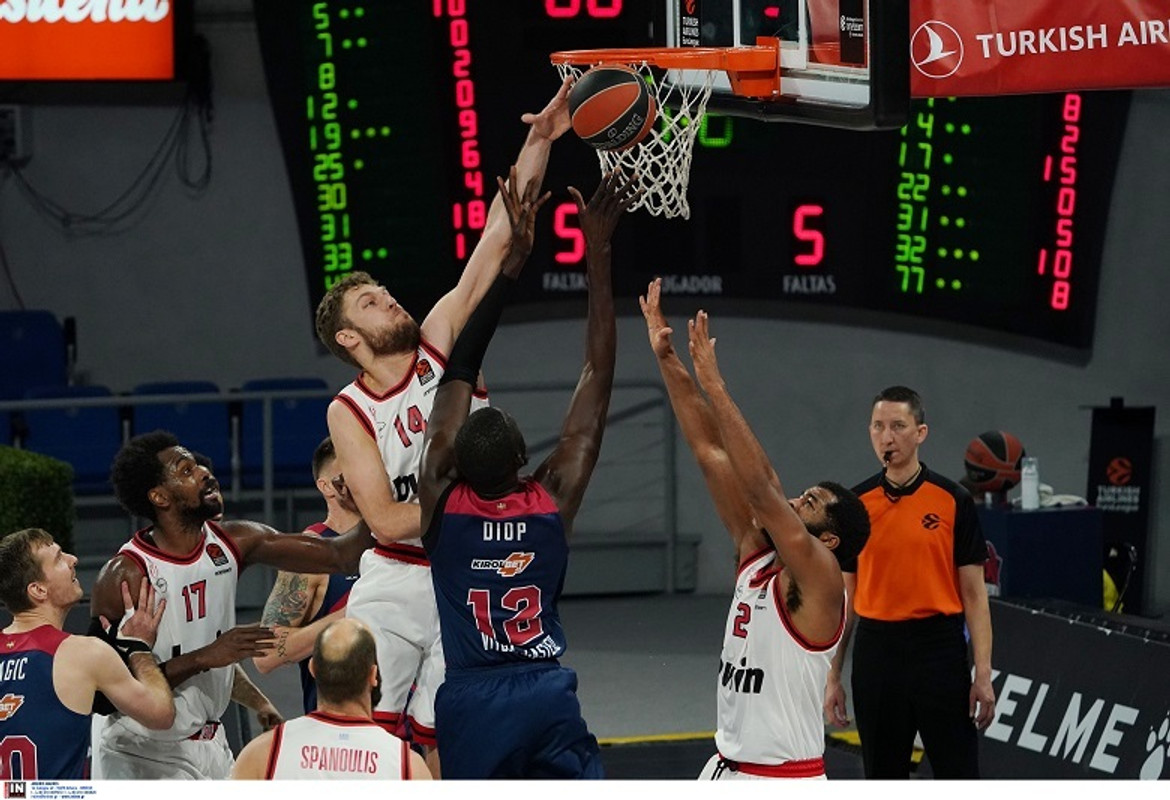 Τα highlights του Μπασκόνια -Ολυμπιακός 91-66 (video)