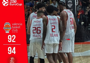 Στους τελικούς του EuroCup η Χάποελ του Ιτούδη, 94-92 και 2-1 στη Βαλένθια!