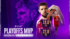 Ο Βεζένκοφ MVP των playoffs της EuroLeague