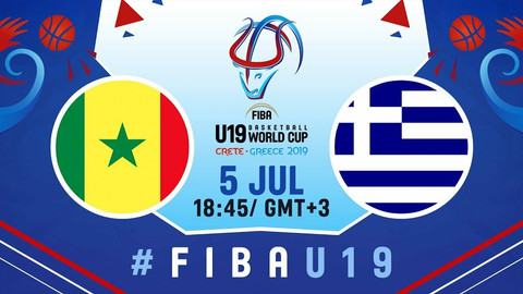 LIVE STREAMING Παγκόσμιο U19: Σενεγάλη-Ελλάδα για τις θέσεις 9-16 στις 18:45