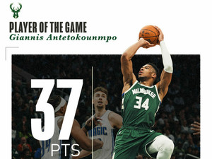 Μιλγουόκι Μπακς-Ορλάντο Μάτζικ 118-114: Με 37 του εκπληκτικού Γιάννη Αντετοκούνμπο