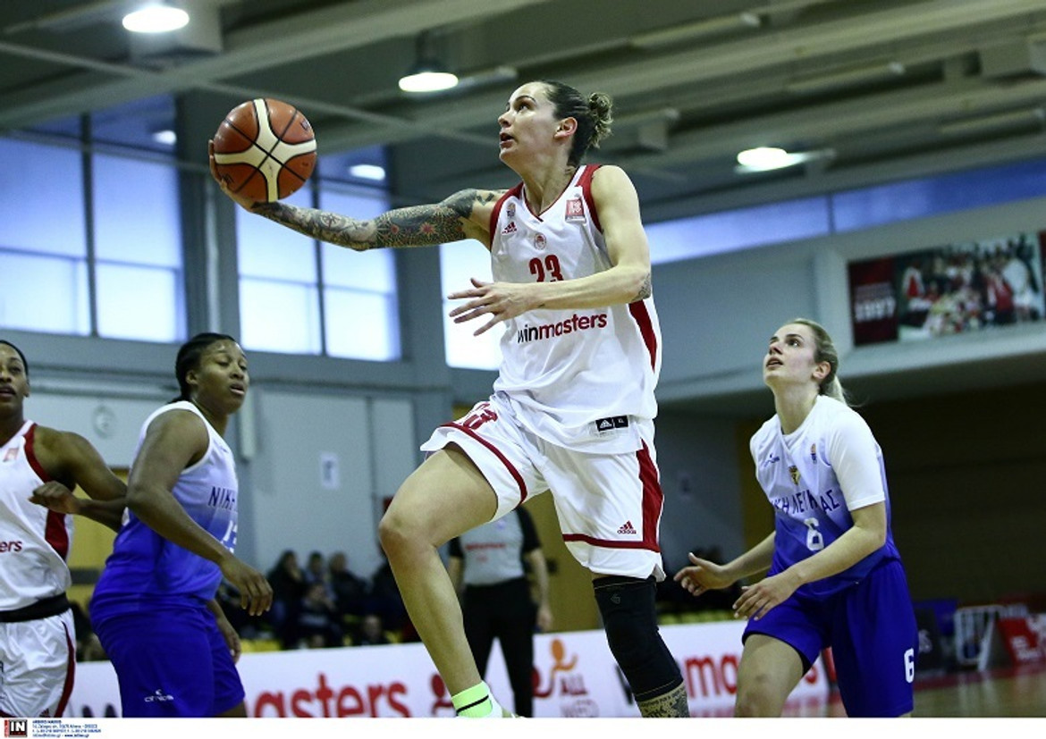Α1 Γυναικών: Στο 19-0 ο Ολυμπιακός με 96-48 τη Νίκη Λευκάδας