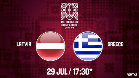 Ζωντανή μετάδοση Λετονία-Ελλάδα για το Ευρωμπάσκετ U18 (18.30)