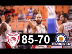Τα highlights του Ολυμπιακός-Χολαργός 85-70 (video)
