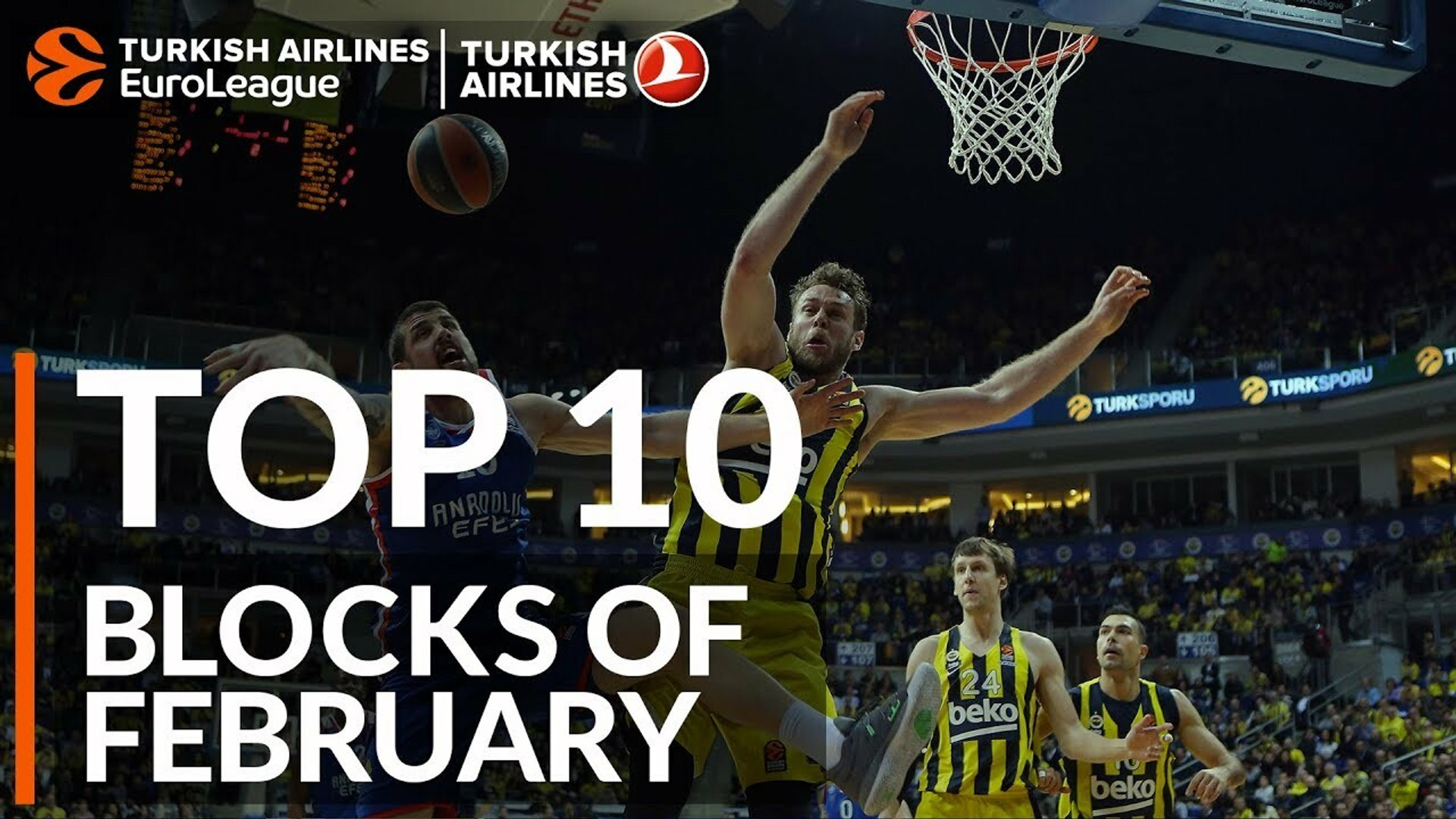 Τα κορυφαία block της Euroleague τον Φεβρουάριο (video)
