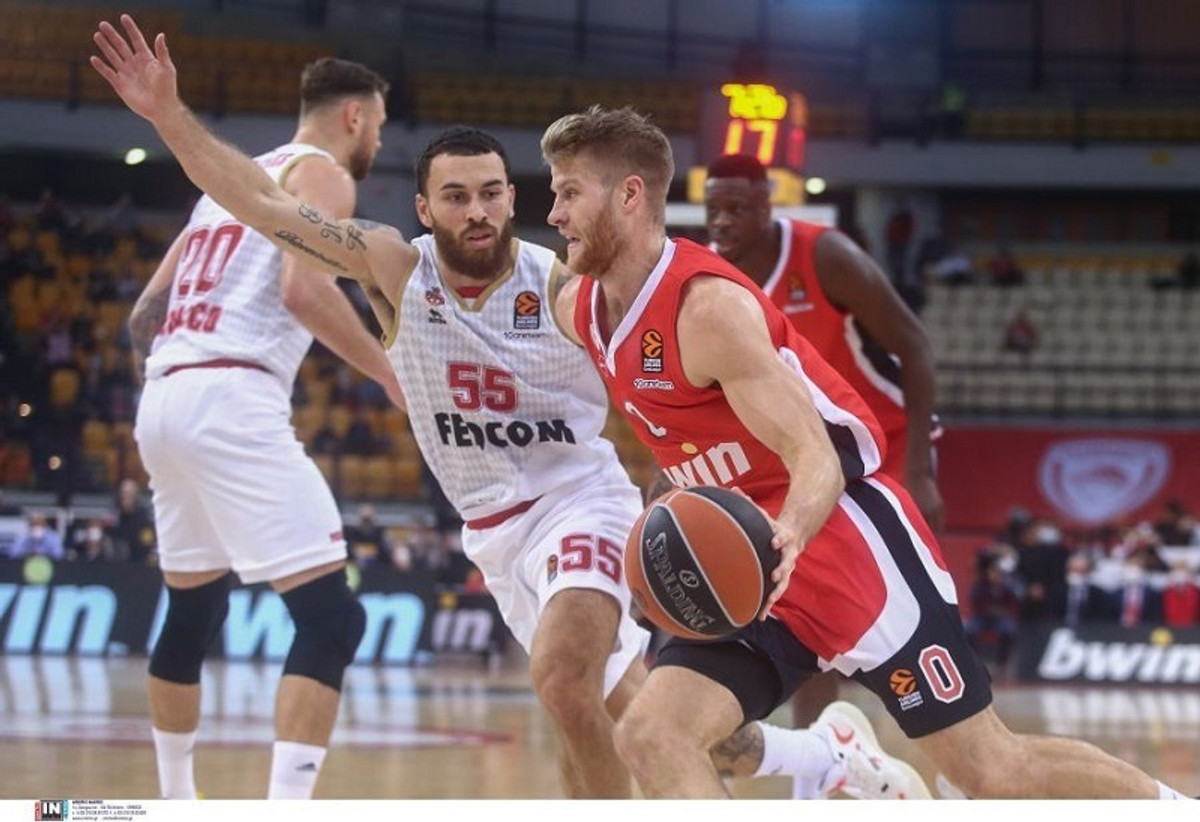 EuroLeague: Με φόντο τη 2η θέση κόντρα στη Μονακό ο Ολυμπιακός (22:00)