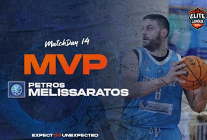 Elite League: MVP της 14ης αγωνιστικής ο Μελισσαράτος