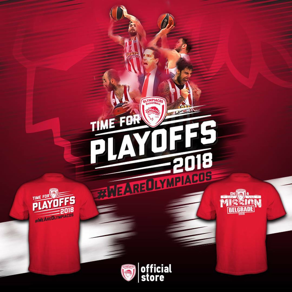 OFFICIAL STORE OLYMPIACOS B.C.: Mission... Belgrade!