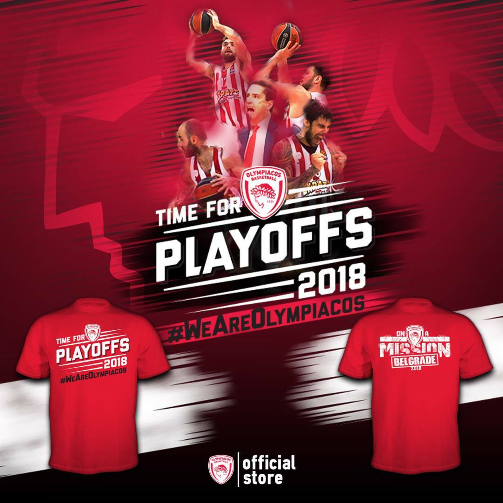 OFFICIAL STORE OLYMPIACOS B.C.: Mission... Belgrade!