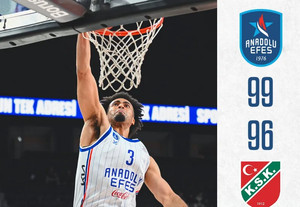 Πήρε το &quot;θρίλερ&quot; με Νουόρα η Εφές, 99-96 την Καρσίγιακα - Μόνη πρώτη η Φενέρ