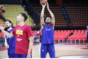 H προπόνηση της Μπαρτσελόνα στο ΣΕΦ (gallery)