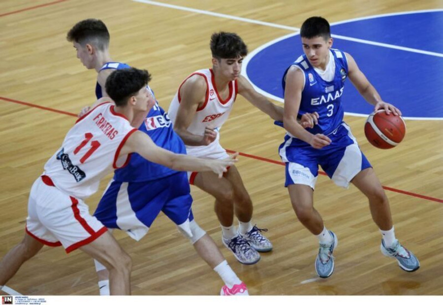 Ευρωπαϊκό Παίδων: Live streaming ο ημιτελικός Ελλάδα-Ισπανία 71-77 (Τελικό)