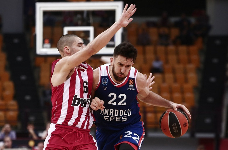 Ολυμπιακός-Εφές 67-86: Υπέκυψε στο αχτύπητο δίδυμο Μίτσιτς-Λάρκιν (Vid&amp;pics)