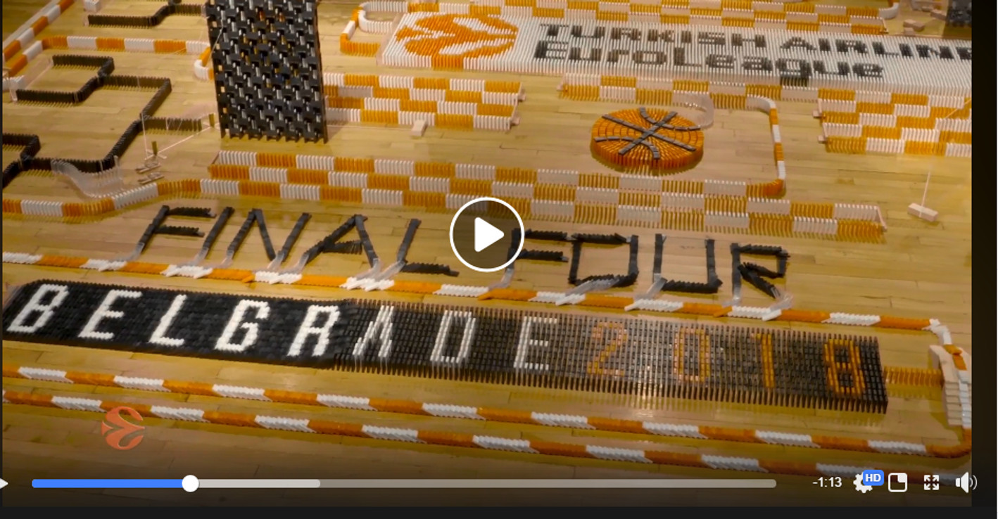Ένα φανταστικό ντόμινο για το Final 4 της Euroleague (video)