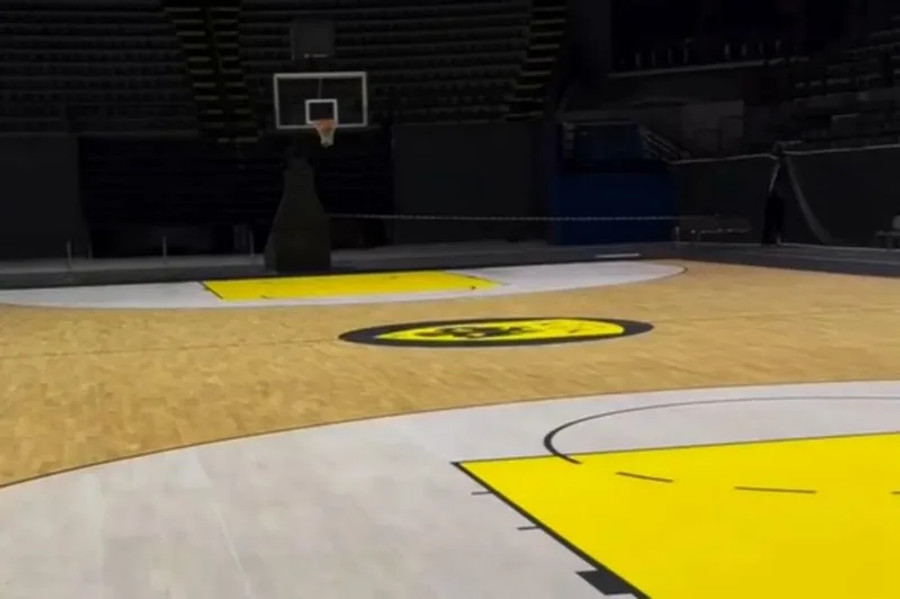 ΑΕΚ: Νέο παρκέ στη SUNEL Arena (vid)