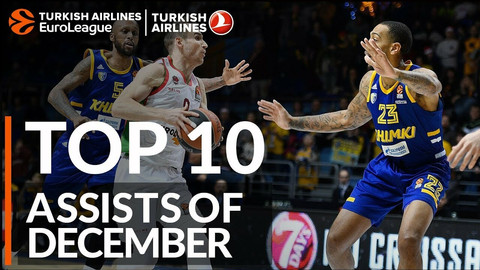 Δύο φάσεις Καλάθη - Γκιστ στο Top-10 των ασίστ του Δεκεμβρίου στην Ευρωλίγκα (video)