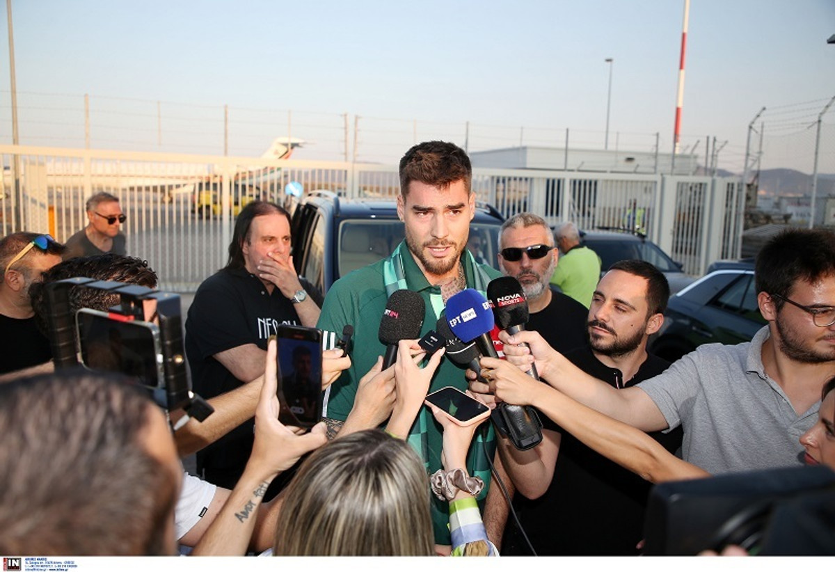 Παναθηναϊκός: Πλάνα από την άφιξη και δηλώσεις του Χουάντσο Ερνανγκόμεθ (vid)