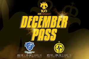 ΑΕΚ: Ξεκίνησε η διάθεση του December Pass