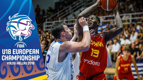 Eurobasket U18: Τα highlights του Ελλάδα-Ισπανία 54-70 (video)