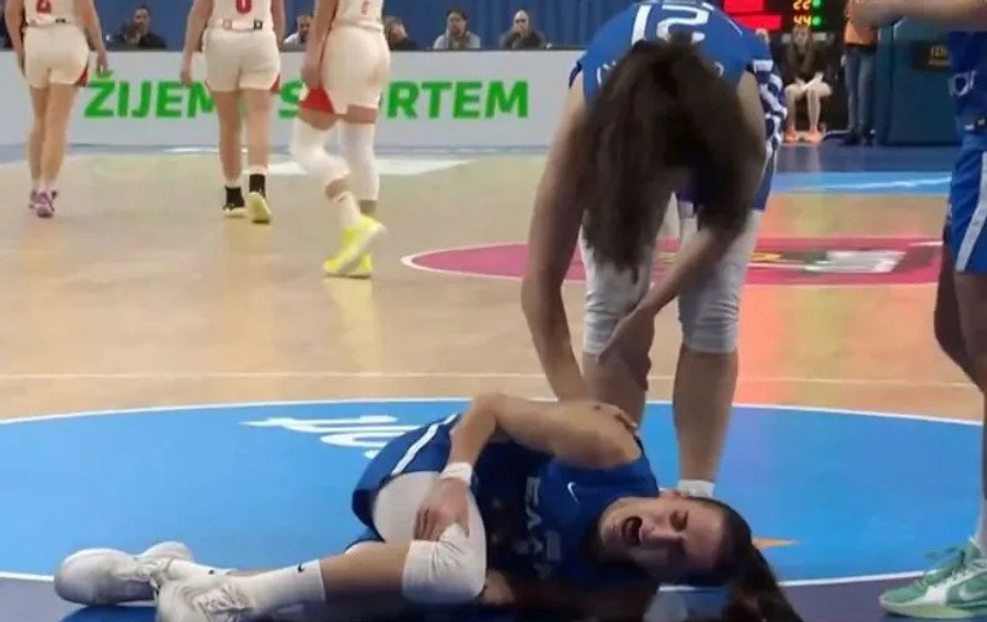 Η ανατριχιαστική στιγμή του τραυματισμού της Σταμολάμπρου (vid)