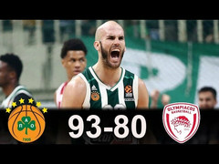 Τα highlights της νίκης του Παναθηναϊκού επί του Ολυμπιακού με 93-80 (videos)