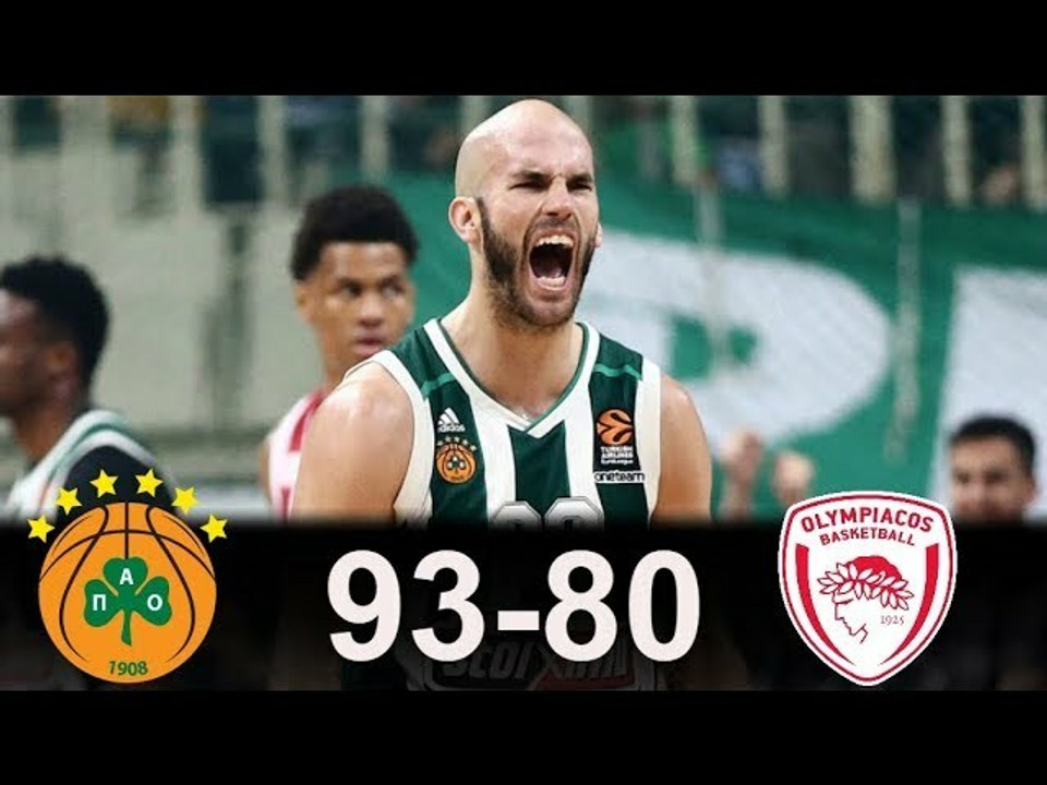 Τα highlights της νίκης του Παναθηναϊκού επί του Ολυμπιακού με 93-80 (videos)