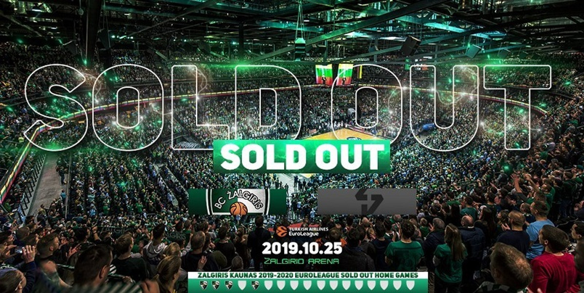 Νέο sold out η Ζαλγκίρις για τον αγώνα με τη Βιλερμπάν (pic)
