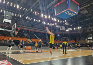 Άρης: Η προπόνηση στη Ratiopharm Arena της Ουλμ (gallery)