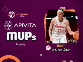 Α1 Γυναικών: Η Ρεμπέκα Τόμπιν Apivita MVP των τελικών