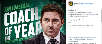 Τα συγχαρητήρια της ΚΑΕ στον Πασκουάλ