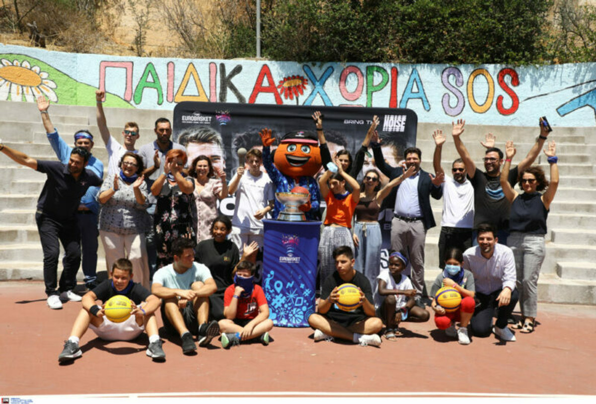 Trophy Tour: Το τρόπαιο του EuroBasket 2022 στα Παιδικά Χωριά SOS