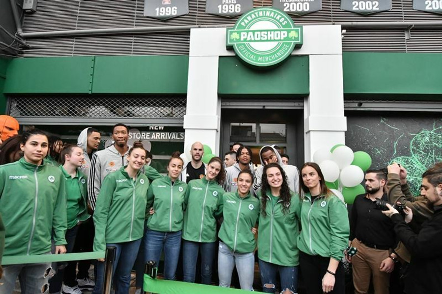 Με την ομάδα μπάσκετ τα εγκαίνια του νέου PAOSHOP (gallery)