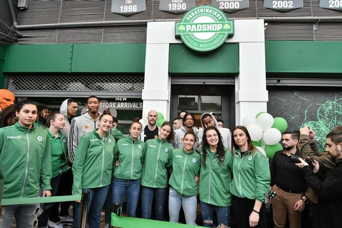 Με την ομάδα μπάσκετ τα εγκαίνια του νέου PAOSHOP (gallery)