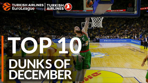 Απίθανο Top-10 με τα καρφώματα Δεκεμβρίου στη Euroleague (video)