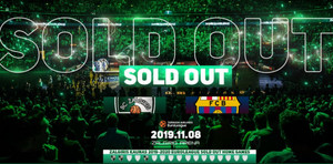 Sold-out το Ζαλγκίρις-Μπαρτσελόνα της 8ης Νοεμβρίου! (pic)