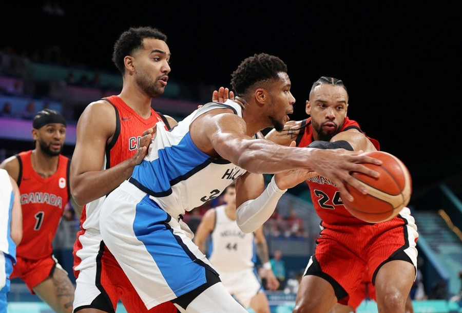Ελλάδα-Καναδάς: Το φοβερό alley-oop Καλάθη και Γιάννη (vid)