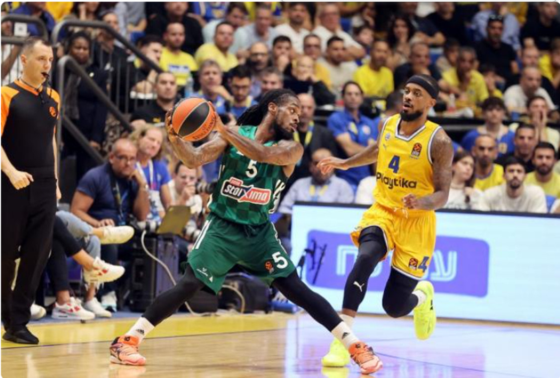 Μακάμπι Τελ Αβίβ-Παναθηναϊκός 85-74: Τα λάθη και ο Μπράουν έφεραν νέα ήττα στο Τελ Αβίβ