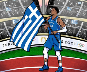 FIBA: Η ανάρτηση με το σκίτσο του σημαιοφόρου Γιάννη (pic)