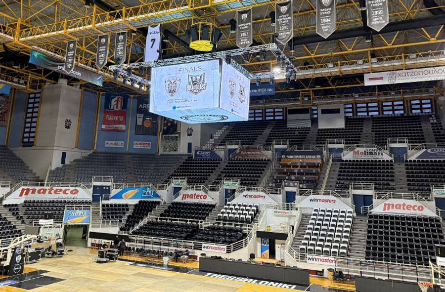ΠΑΟΚ: Τοποθετήθηκε το cube στο PAOK Sports Arena