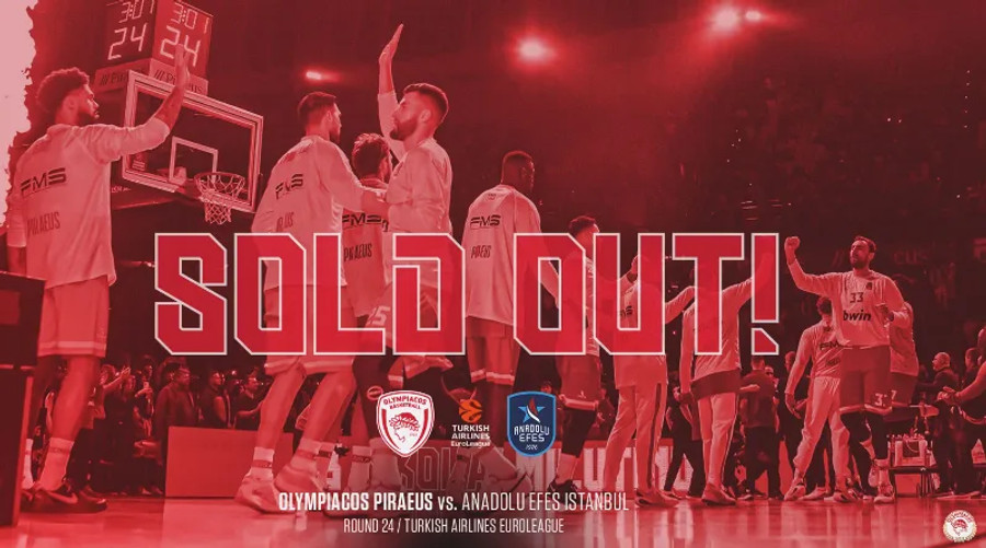 Ολυμπιακός: Sold out με Εφές!