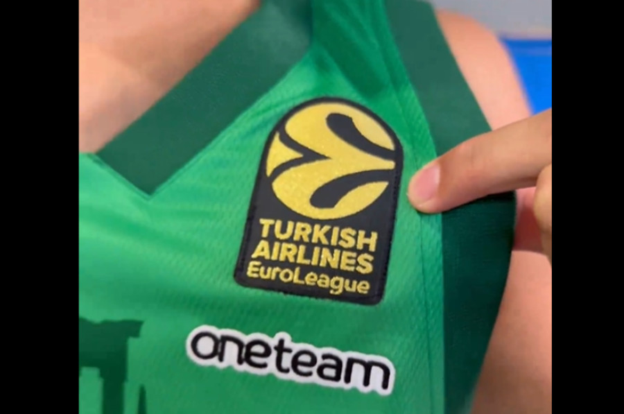 Παναθηναϊκός: Xρυσό το σήμα της EuroLeague στη νέα φανέλα (vids)