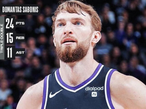 Νέο triple double του Σαμπόνις στη νίκη των Κινγκς, δεν έπαιξε ο Βεζένκοφ (vids)